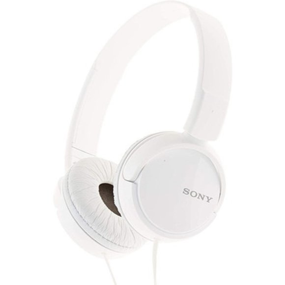 Sony ZX Series MDR-ZX110 Wired On-Ear Headphones, White - Picture 3 of 4